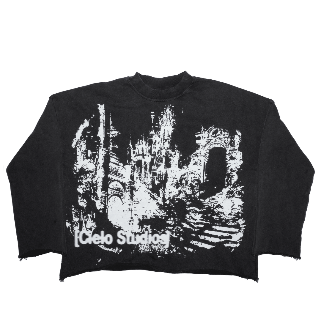 Black "Haunted Castle" Longsleeve