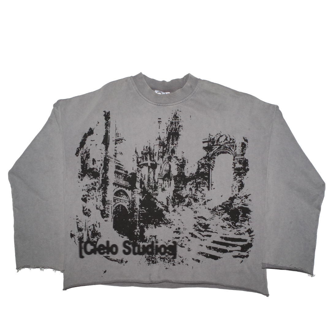 Gray "Haunted Castle" LongSleeve