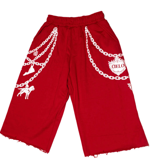 Red Sweatshorts