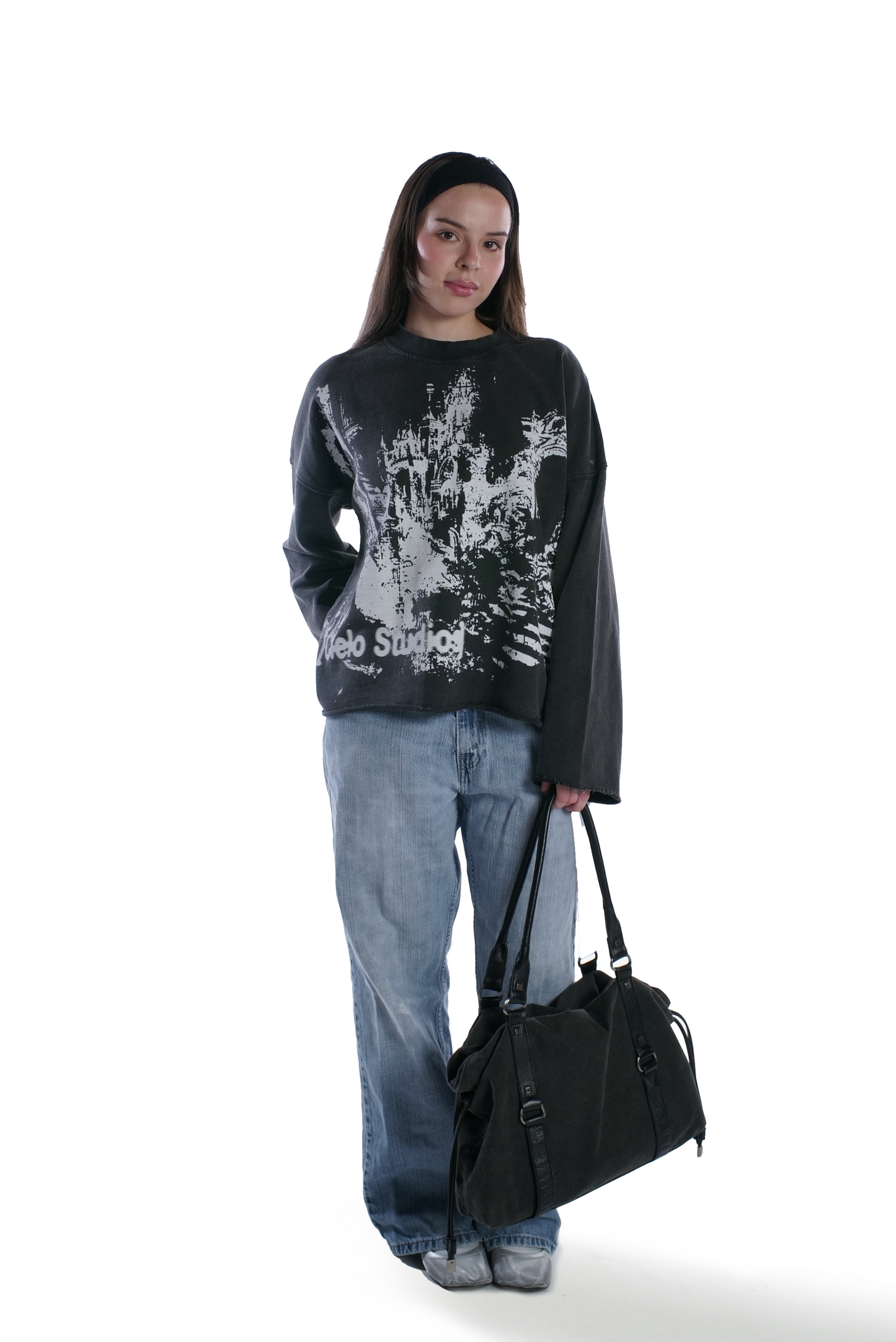 Black "Haunted Castle" Longsleeve